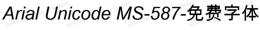 Arial Unicode MS-587字体转换